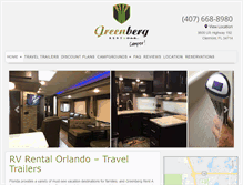 Tablet Screenshot of greenbergrvflorida.com